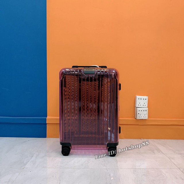 RIMOWA行李箱全新限量版四輪拉杆箱 日默瓦RIMOWA Essential Neon霓虹系列登機箱 089E電光粉 gdx1433